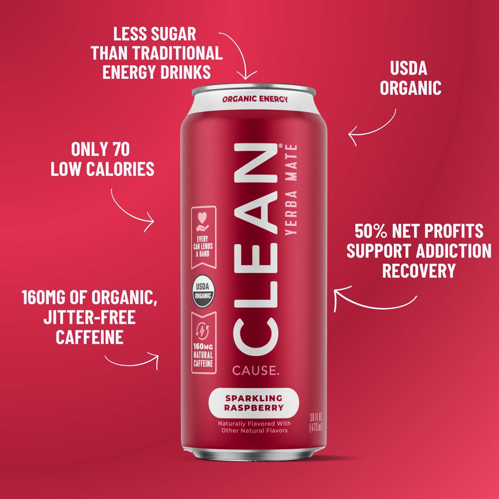 Raspberry Organic Sparkling Yerba Mate