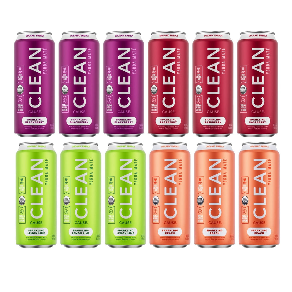 Low Calorie Organic Sparkling Yerba Mate Variety Pack