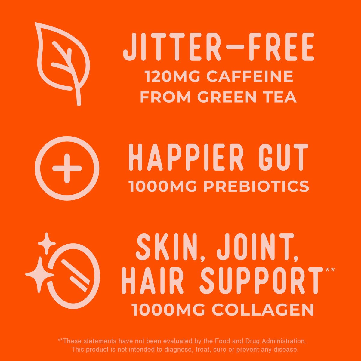 Orange Passion Sparkling Pick-Me-Up with Prebiotics & Collagen
