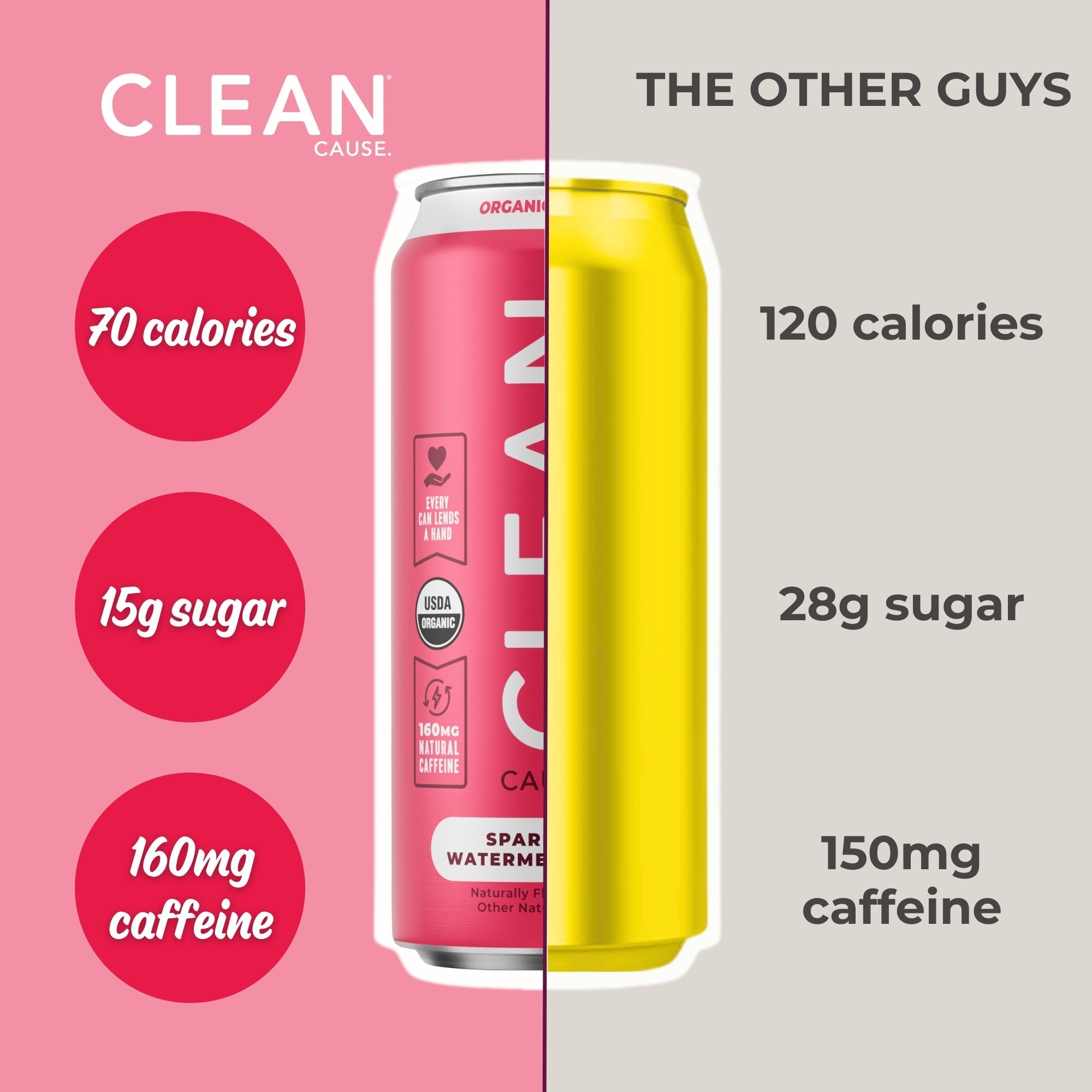 Watermelon Mint Organic Sparkling Yerba Mate